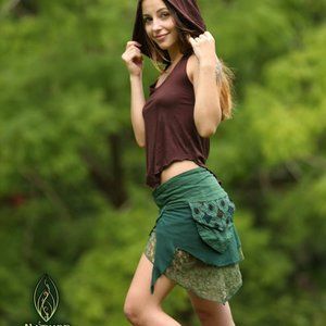 Fairy Festival Green Mini Skirt (OS fits most)